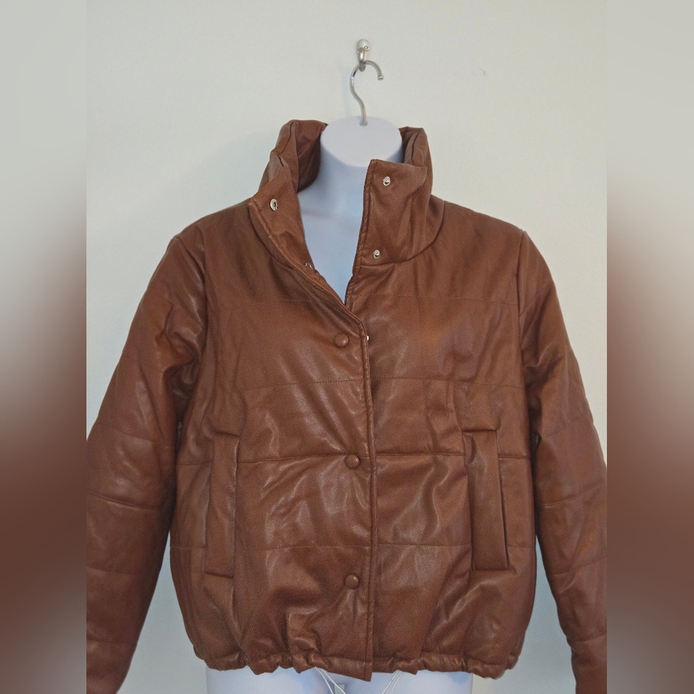 Tuckernuck Pomander Place Faux Leather Bomber Jacket